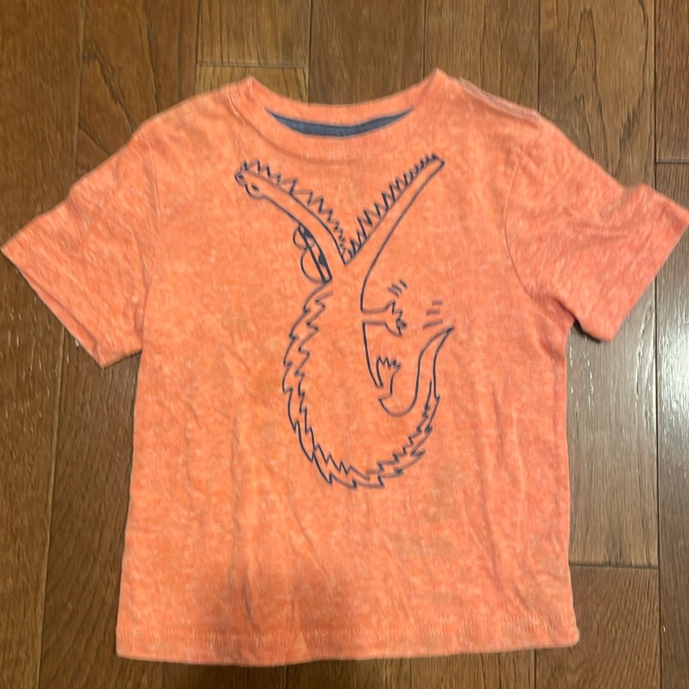 Cute 3T Tucker + Tate orange alligator tshirt